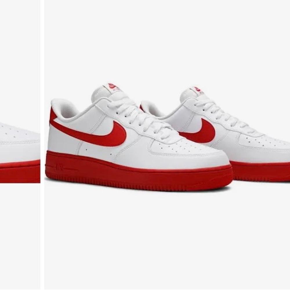 Nike Air Force 1, Size 6.5 mens , red swoop